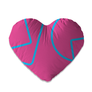 Almofada Coração Oxford 40x40 cm  Sublimação  